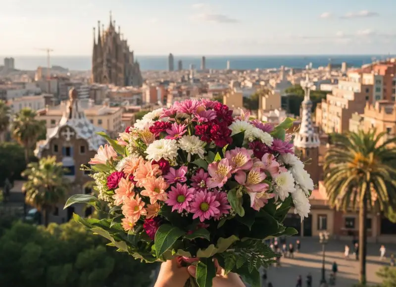 Envío de flores en el mismo día en Barcelona